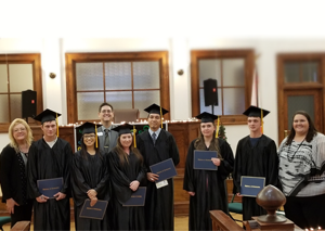 Group of graduates and Library staff of the Literacy Program