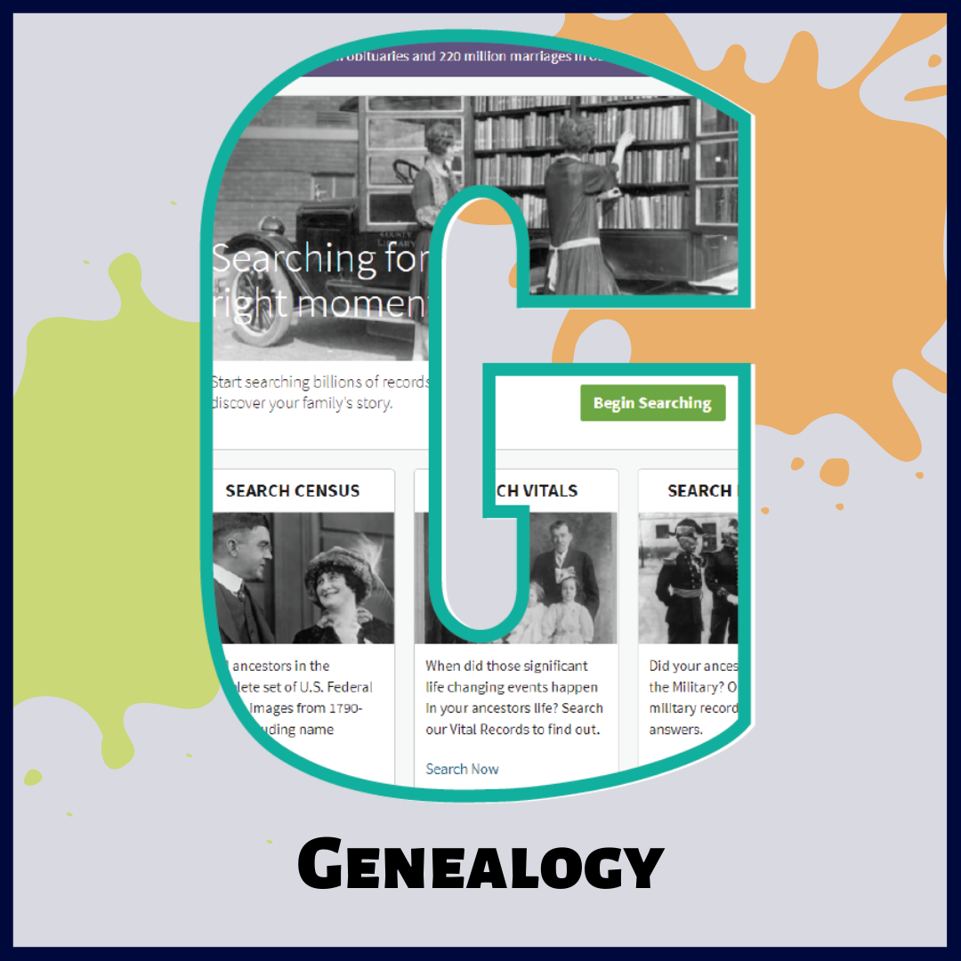 G is For Genealogy