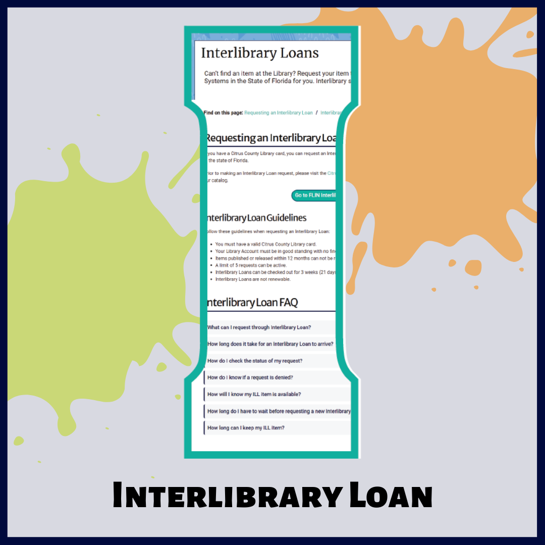 I is for Interlibrary Loan