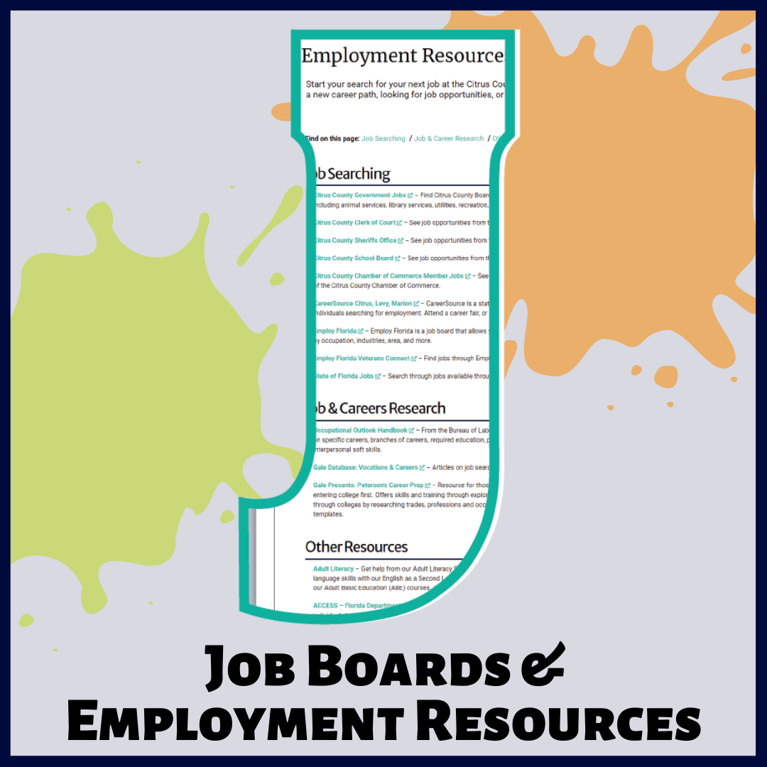 J is for Job Boards and Employment Resources