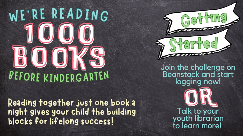 We're reading 1000 books before kindergarten
